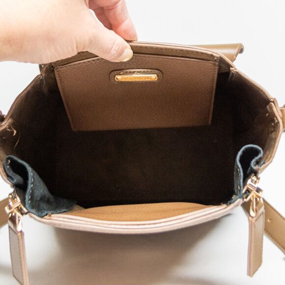 Large Brown Work Business Purse Big DREAM CONTROL Shopping Bag Crossbody Handbag - Picture 9 of 10